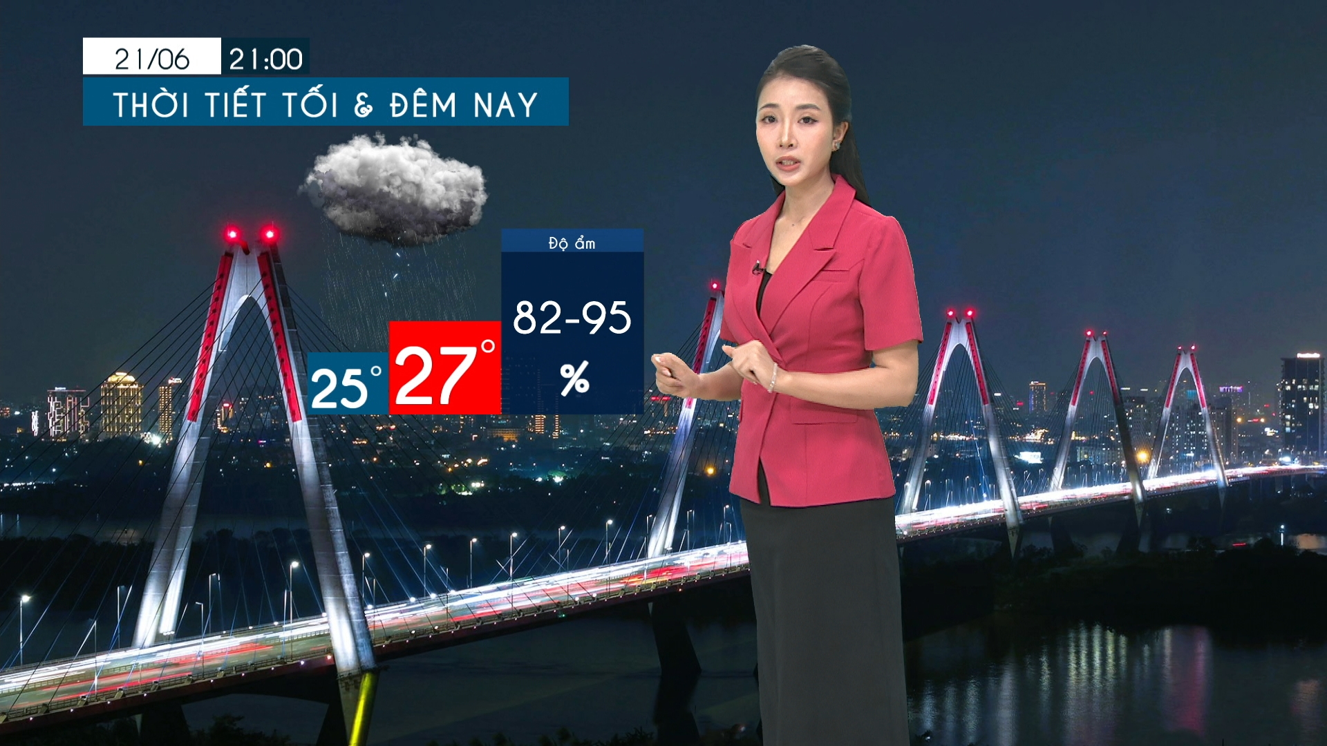 Dự báo thời tiết tối | 21/06/2025