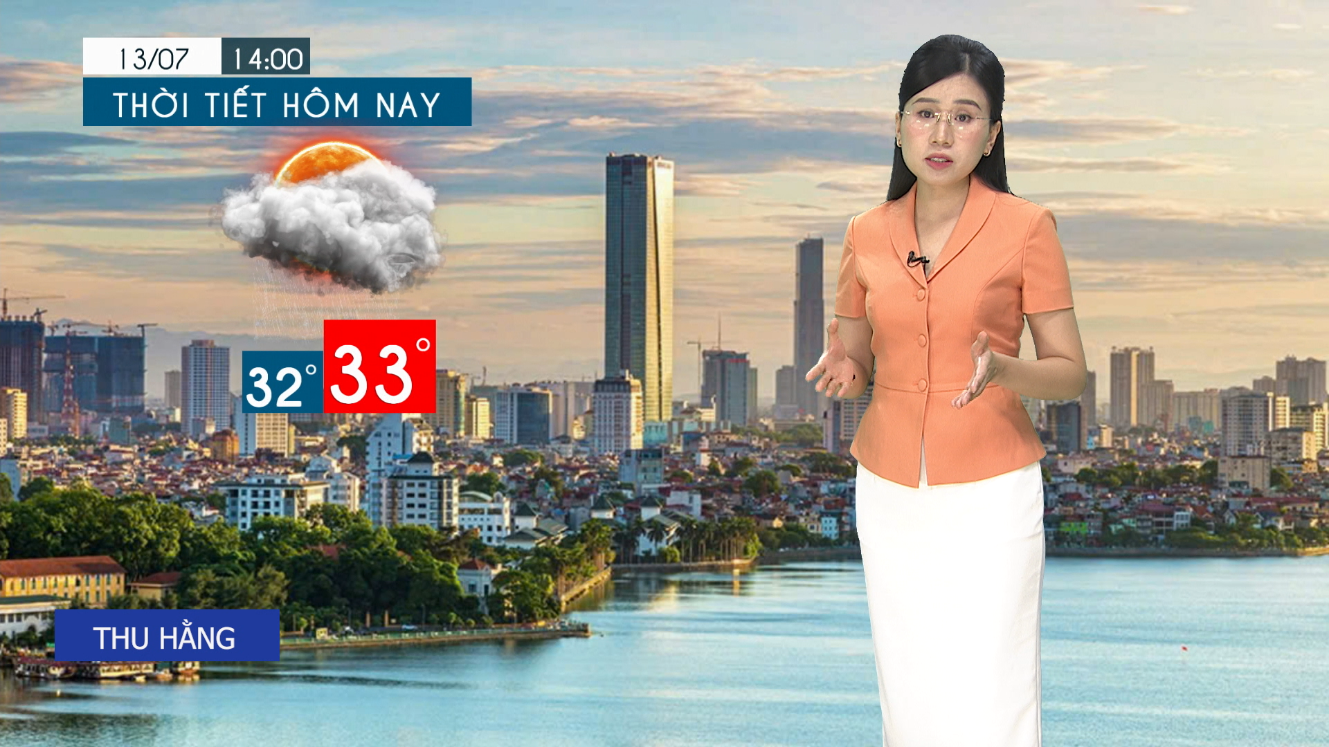 Dự báo thời tiết tối | 13/07/2025
