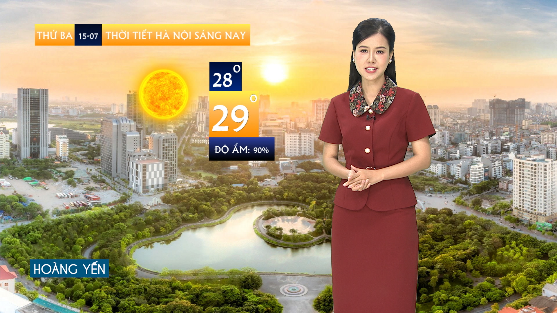 Dự báo thời tiết sáng | 15/07/2025