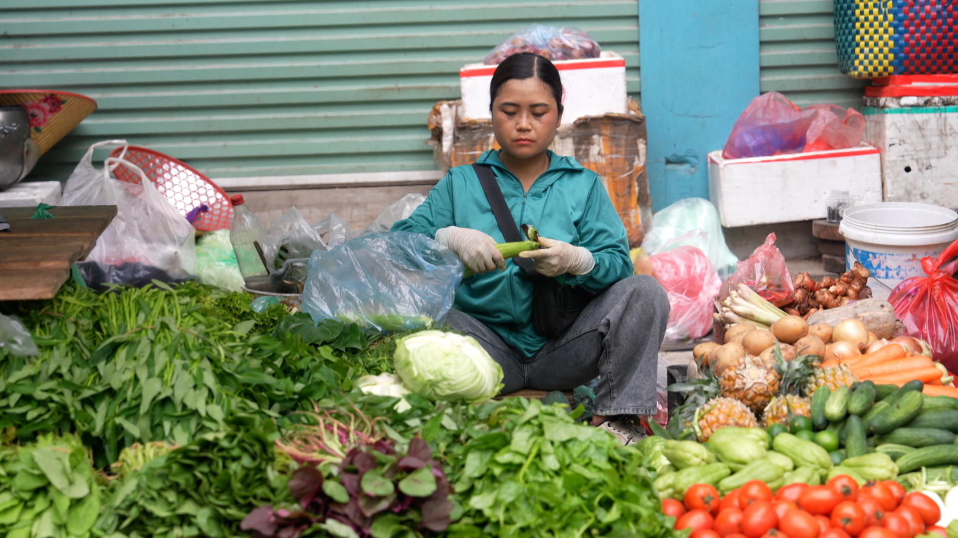 Chợ dân sinh trong phố