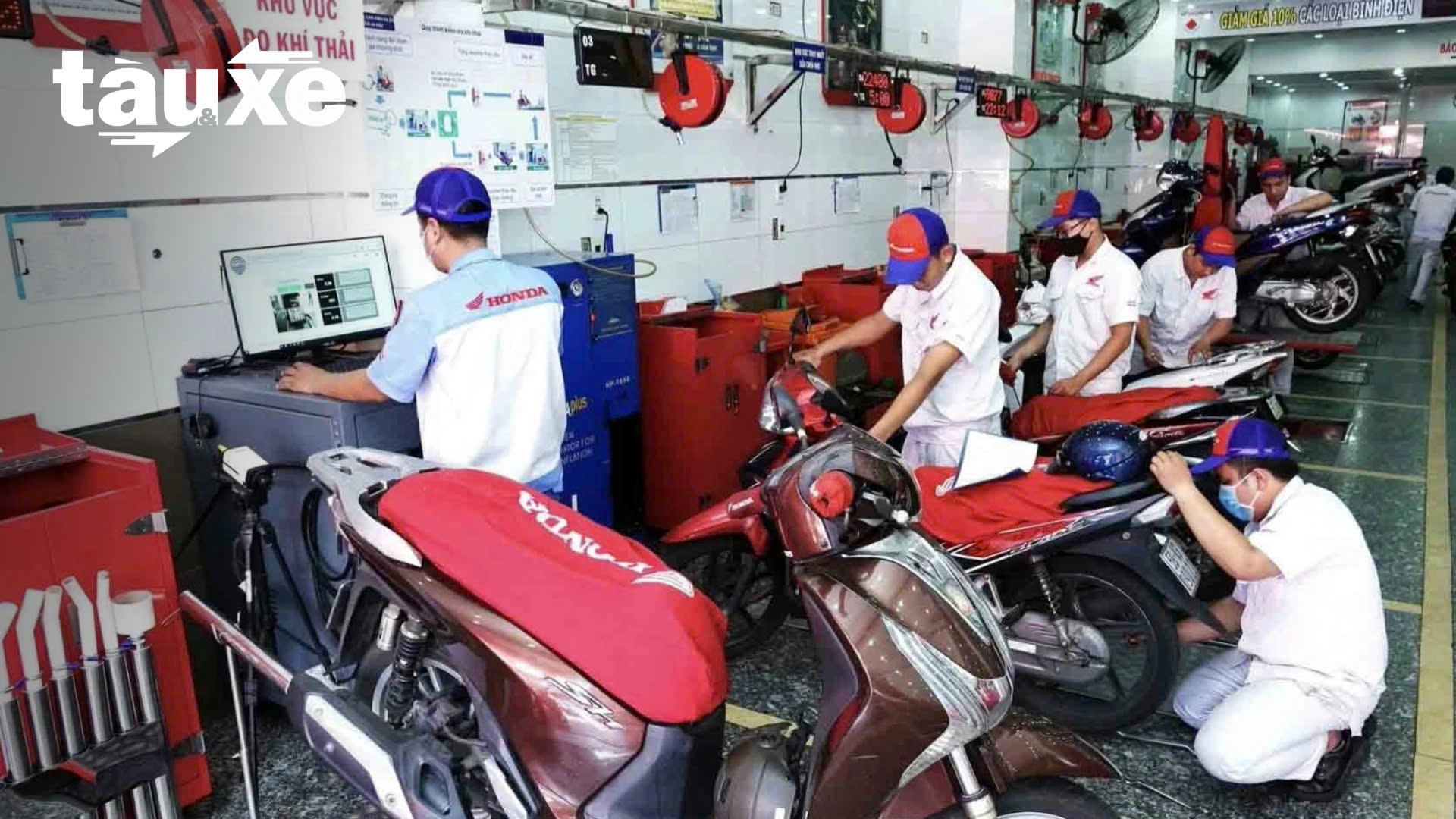 Xã hội hóa trung tâm kiểm định khí thải xe máy | Bản tin Tàu và Xe | 04/07/2025