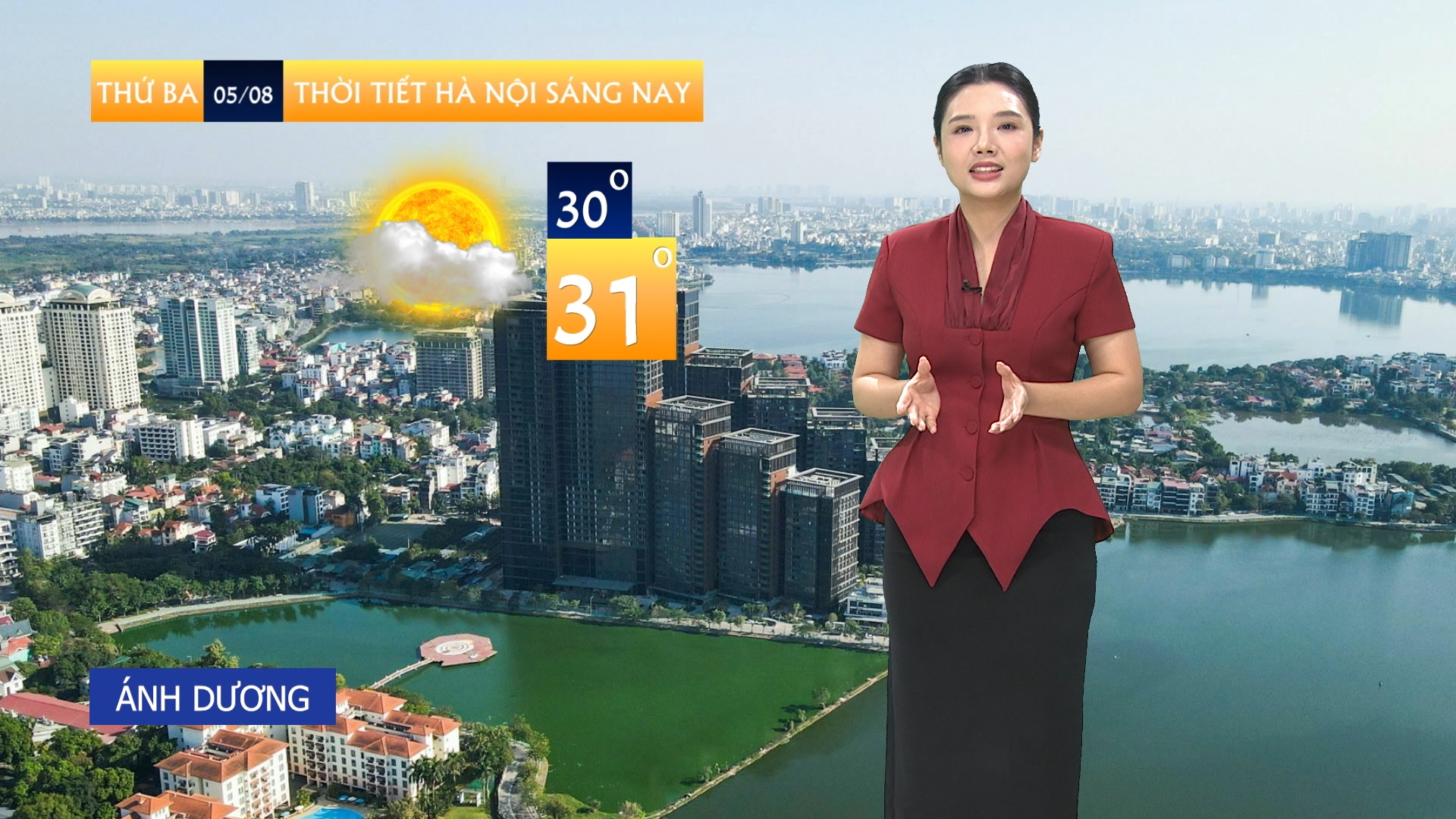 Dự báo thời tiết trưa | 05/08/2025