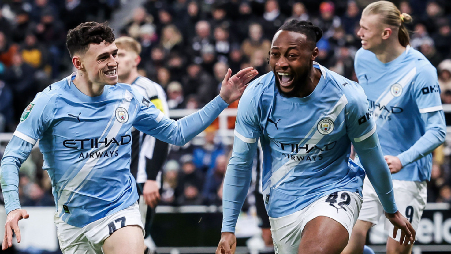 Manchester City thắng Newcastle tại lượt đi Cúp Liên đoàn Anh