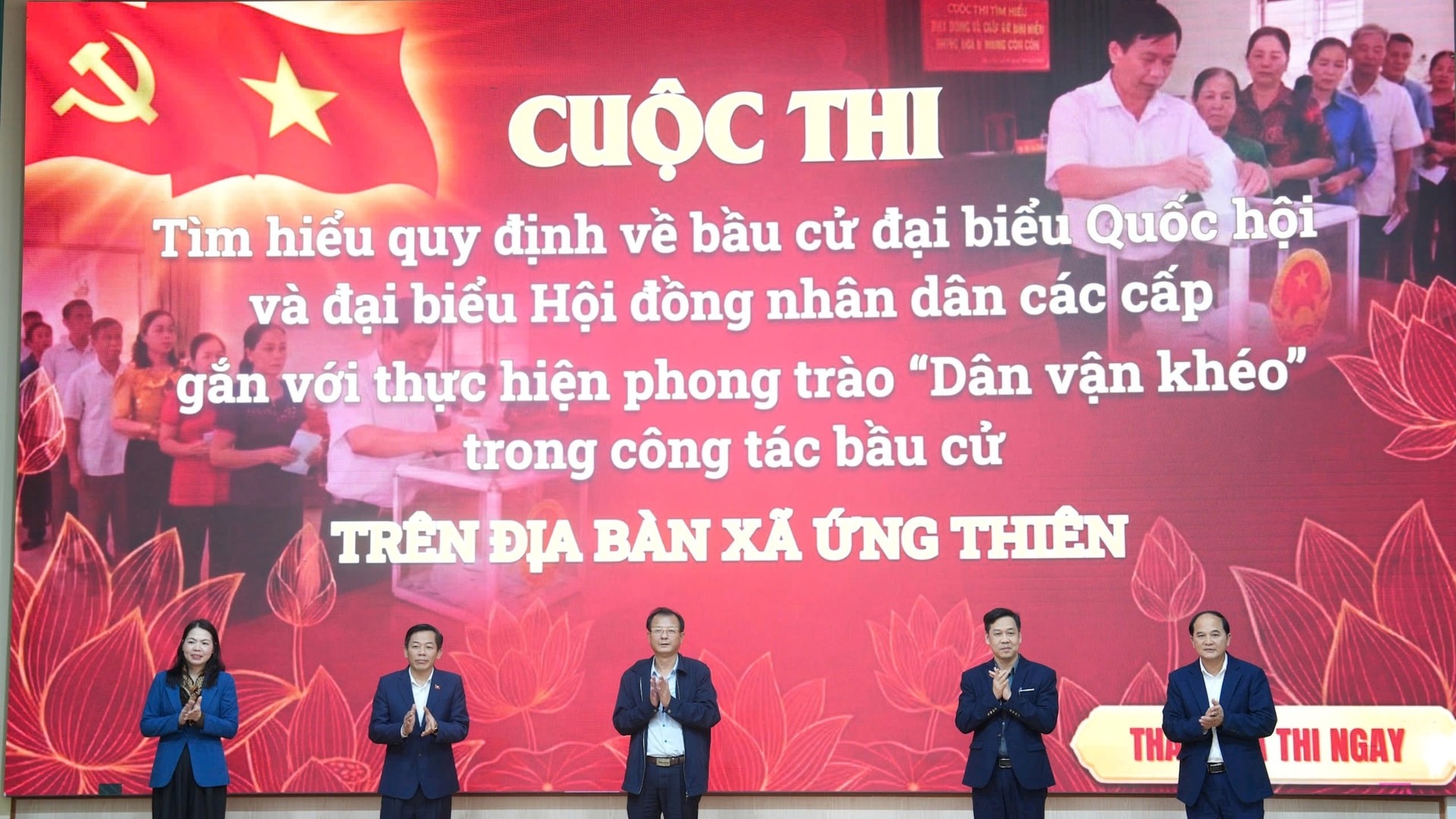 Ứng Thiên phát động cuộc thi tìm hiểu quy định về bầu cử