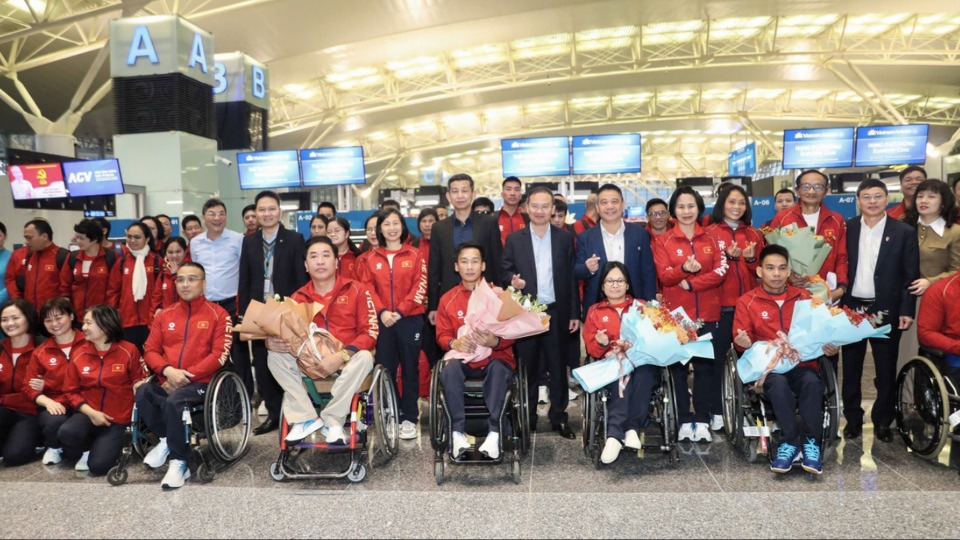 Đoàn thể thao NKT Việt Nam lên đường dự ASEAN Para Games