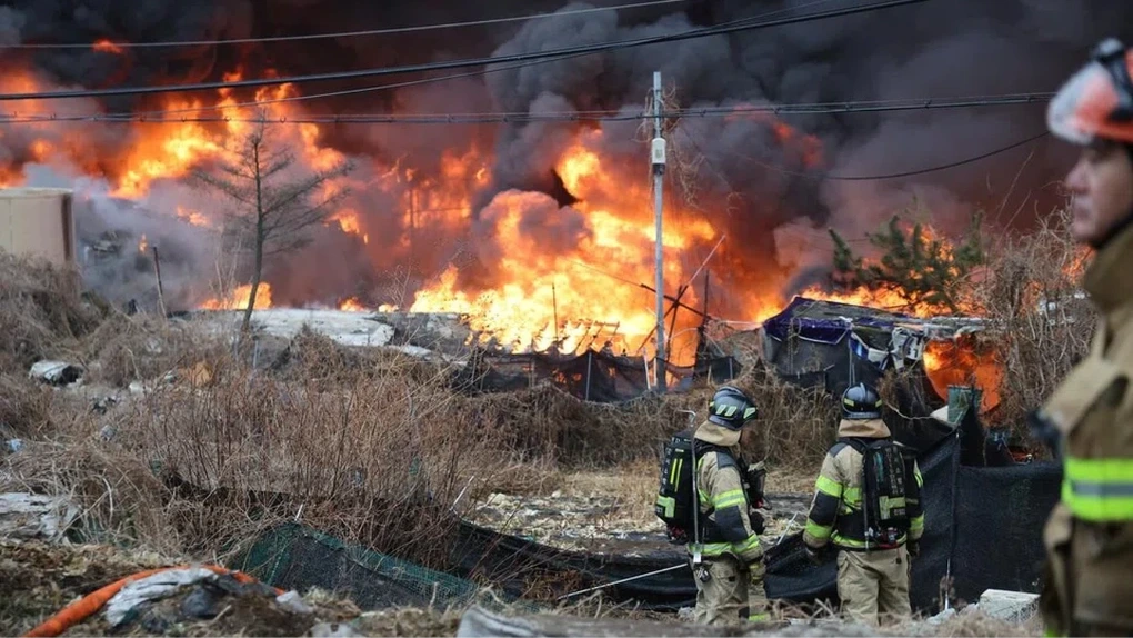 Cháy lớn tại khu ổ chuột ở Seoul, Hàn Quốc