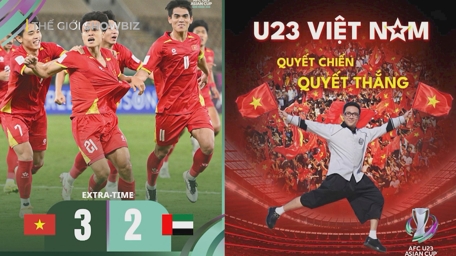 Dàn sao Việt chức mừng chiến thắng của U23 Việt Nam