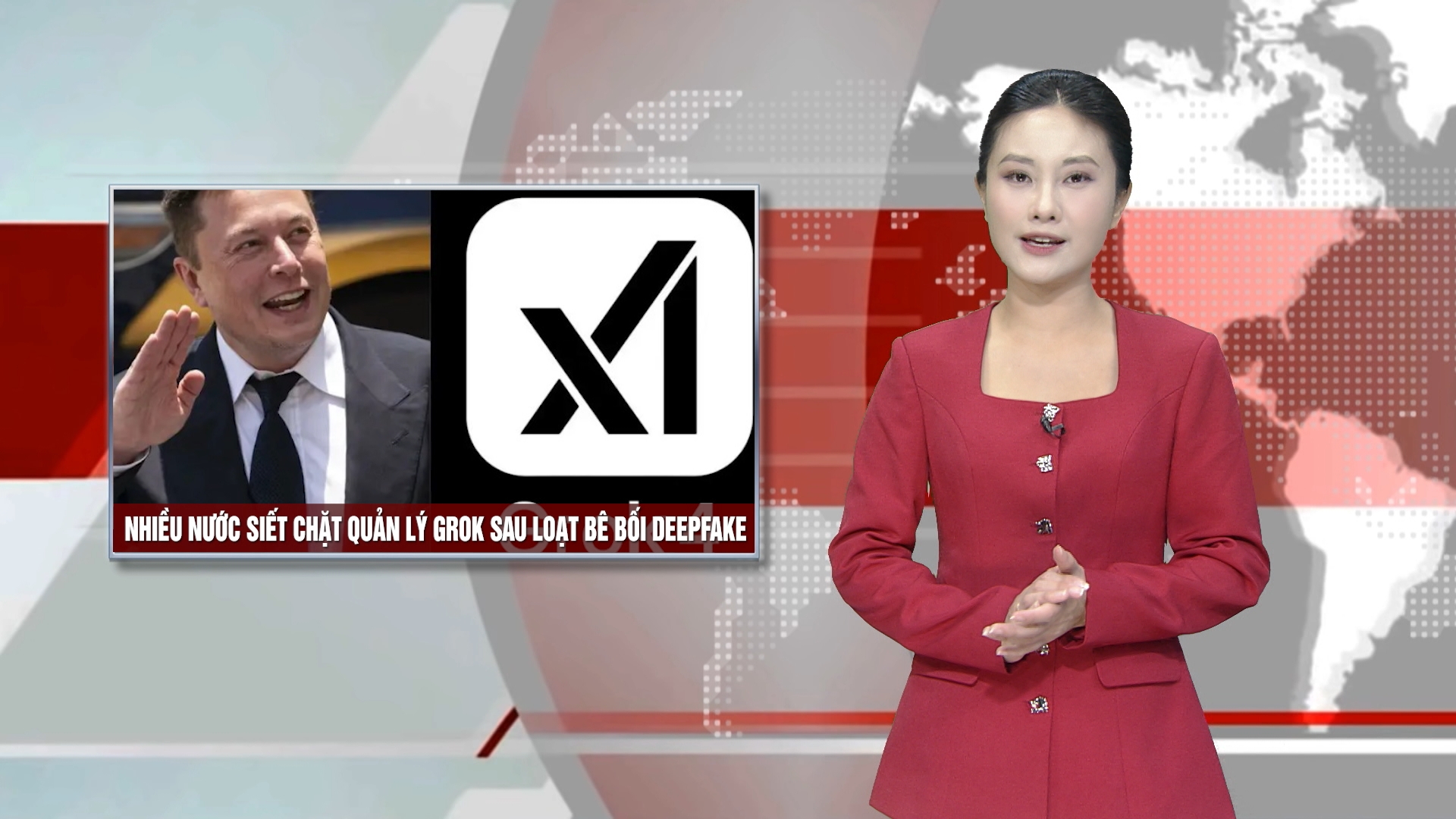 Nhiều nước siết chặt quản lý Grok sau loạt bê bối Deepfake | Nhìn ra thế giới | 18/01/2026
