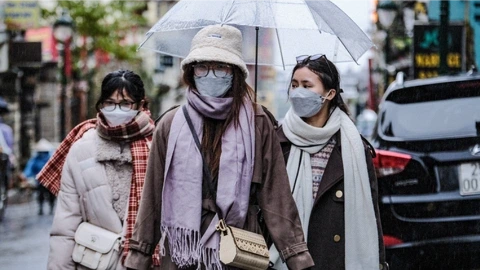 Không khí lạnh tại miền Bắc kéo dài đến ngày 24/1