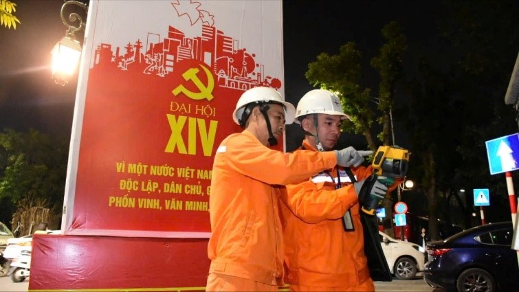 Bảo đảm cấp điện liên tục, an toàn phục vụ Đại hội Đảng