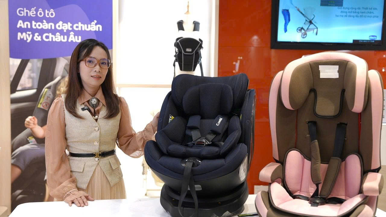 Sử dụng ghế an toàn dần trở thành thói quen của các gia đình