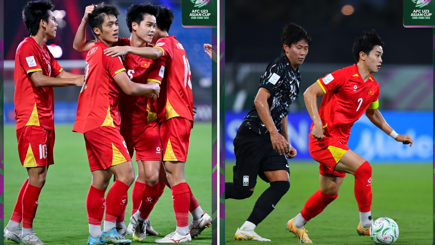 AFC tôn vinh U23 Việt Nam sau trận thắng Hàn Quốc