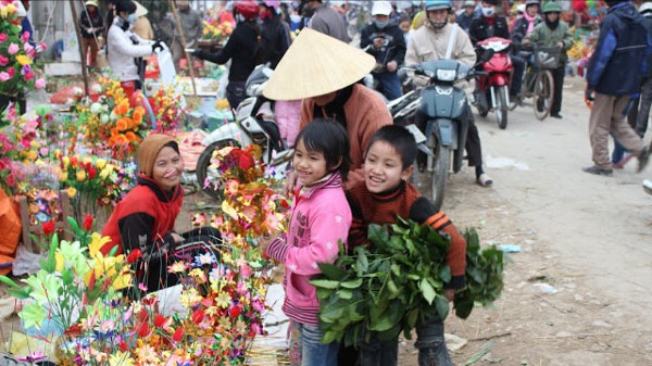 Chợ Tết miền quê