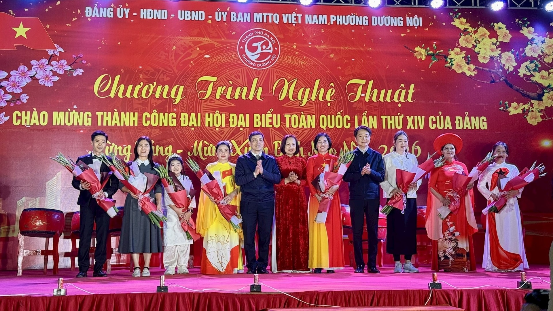 Phường Dương Nội chào mừng thành công Đại hội XIV của Đảng