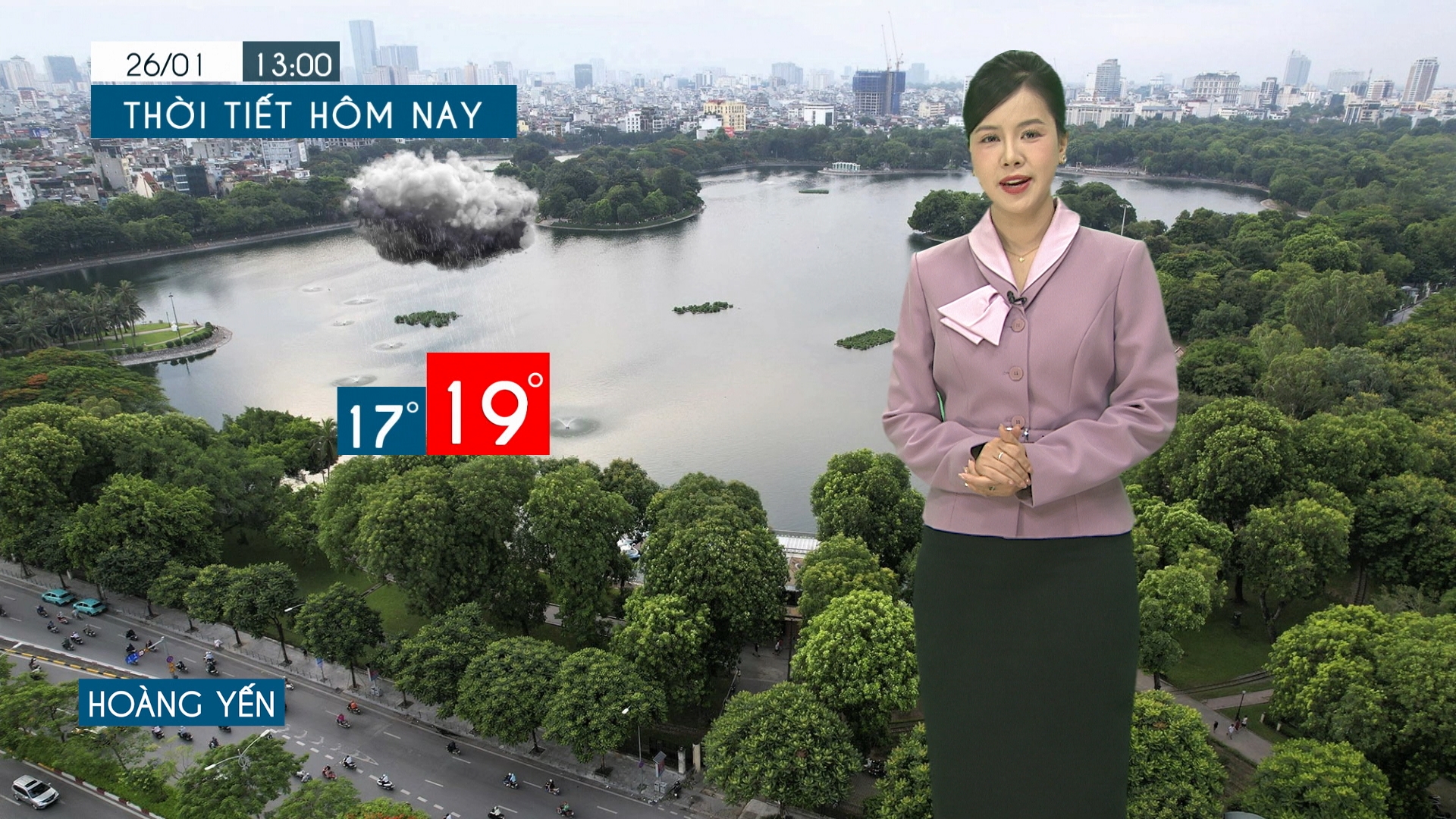 Dự báo thời tiết tối | 26/01/2026