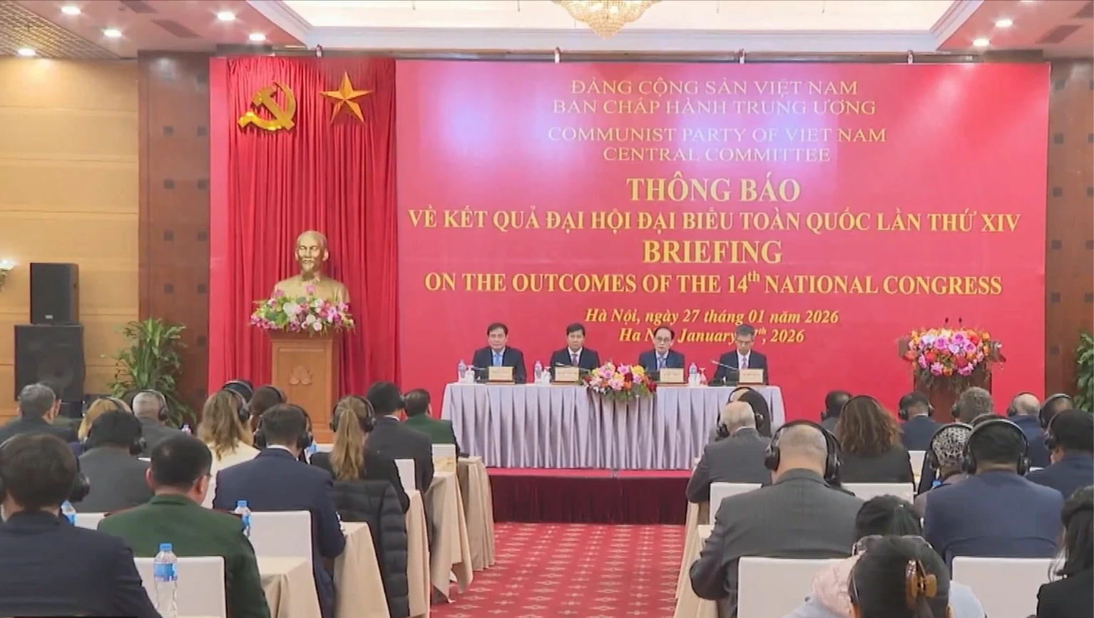 Thông báo kết quả Đại hội XIV tới đoàn ngoại giao