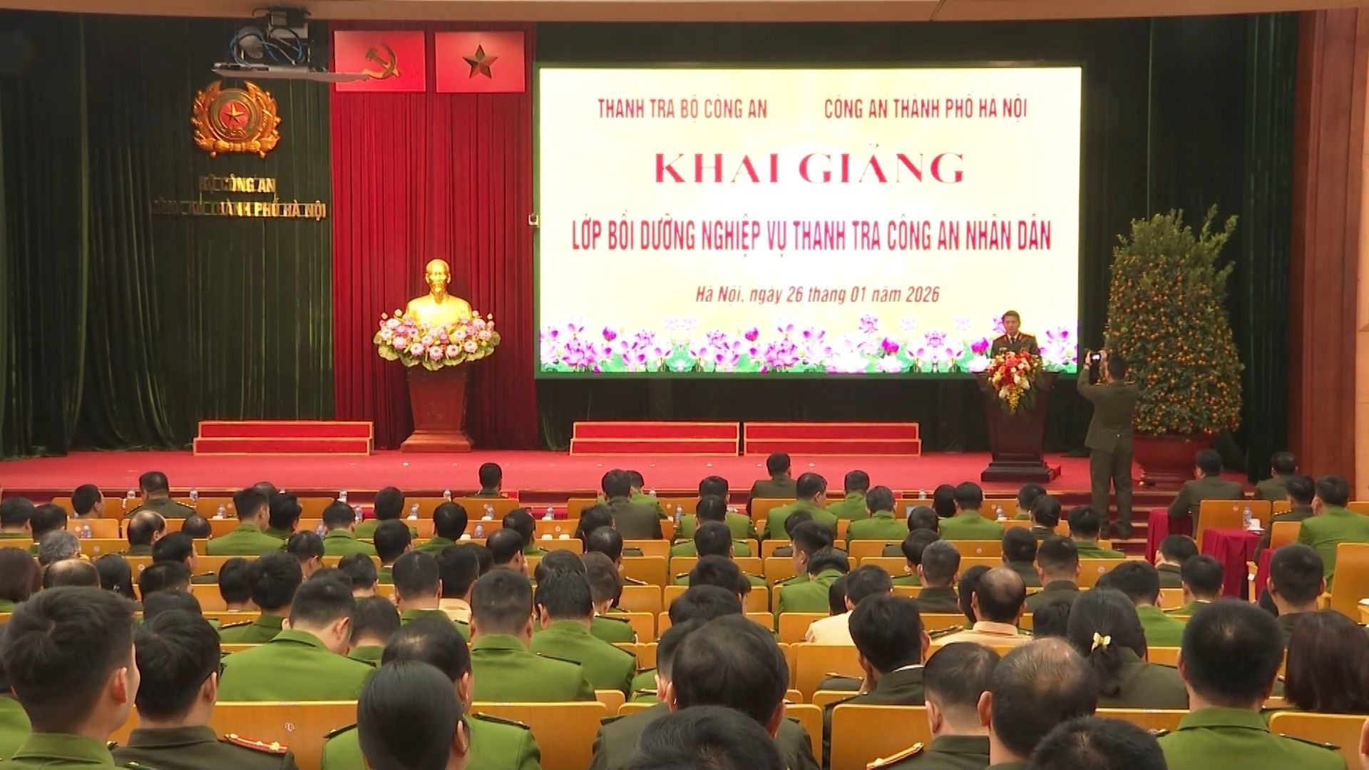 Khai giảng lớp bồi dưỡng nghiệp vụ thanh tra CAND