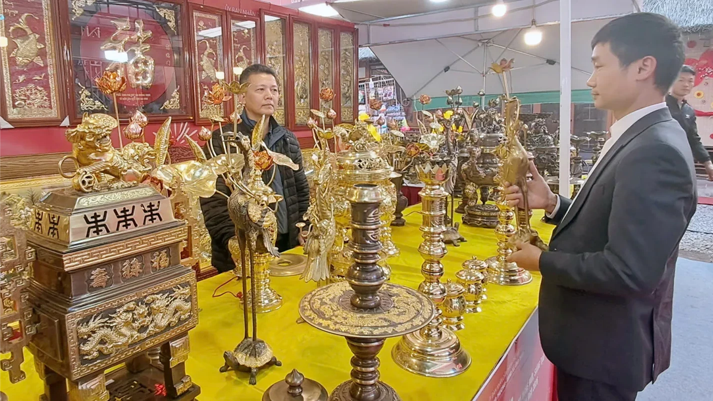 Triển lãm làng nghề thủ công mỹ nghệ xã Ứng Thiên 2026