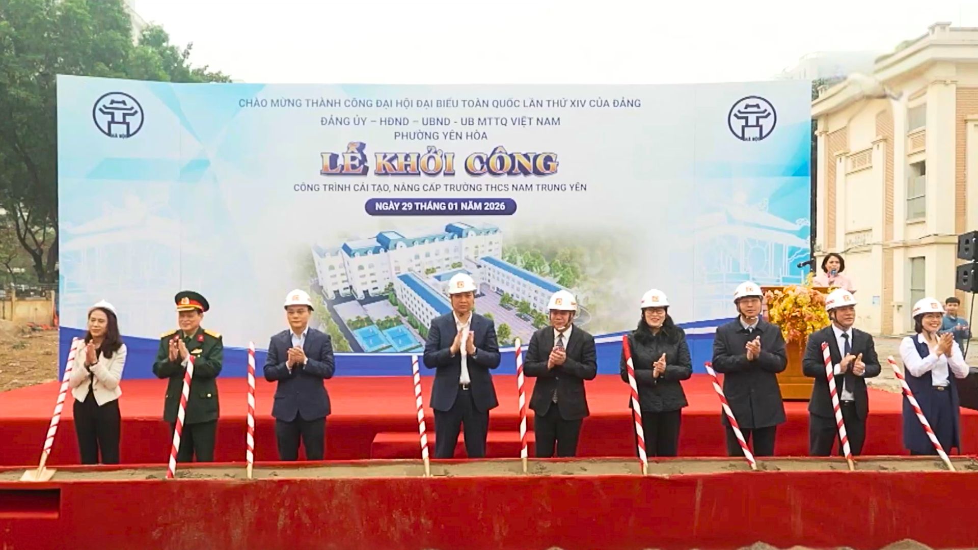 Khởi công cải tạo, nâng cấp Trường THCS Nam Trung Yên