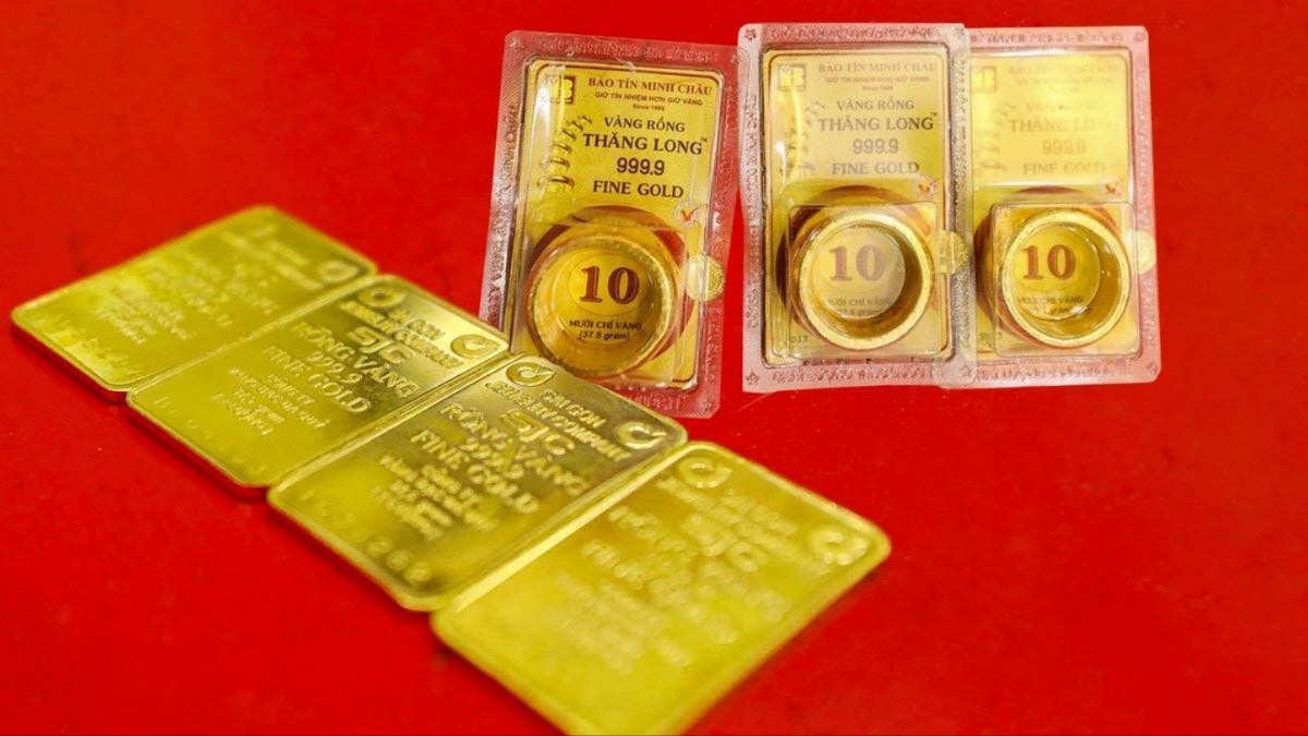 Giá vàng trong nước giảm mạnh gần 10 triệu đồng/lượng