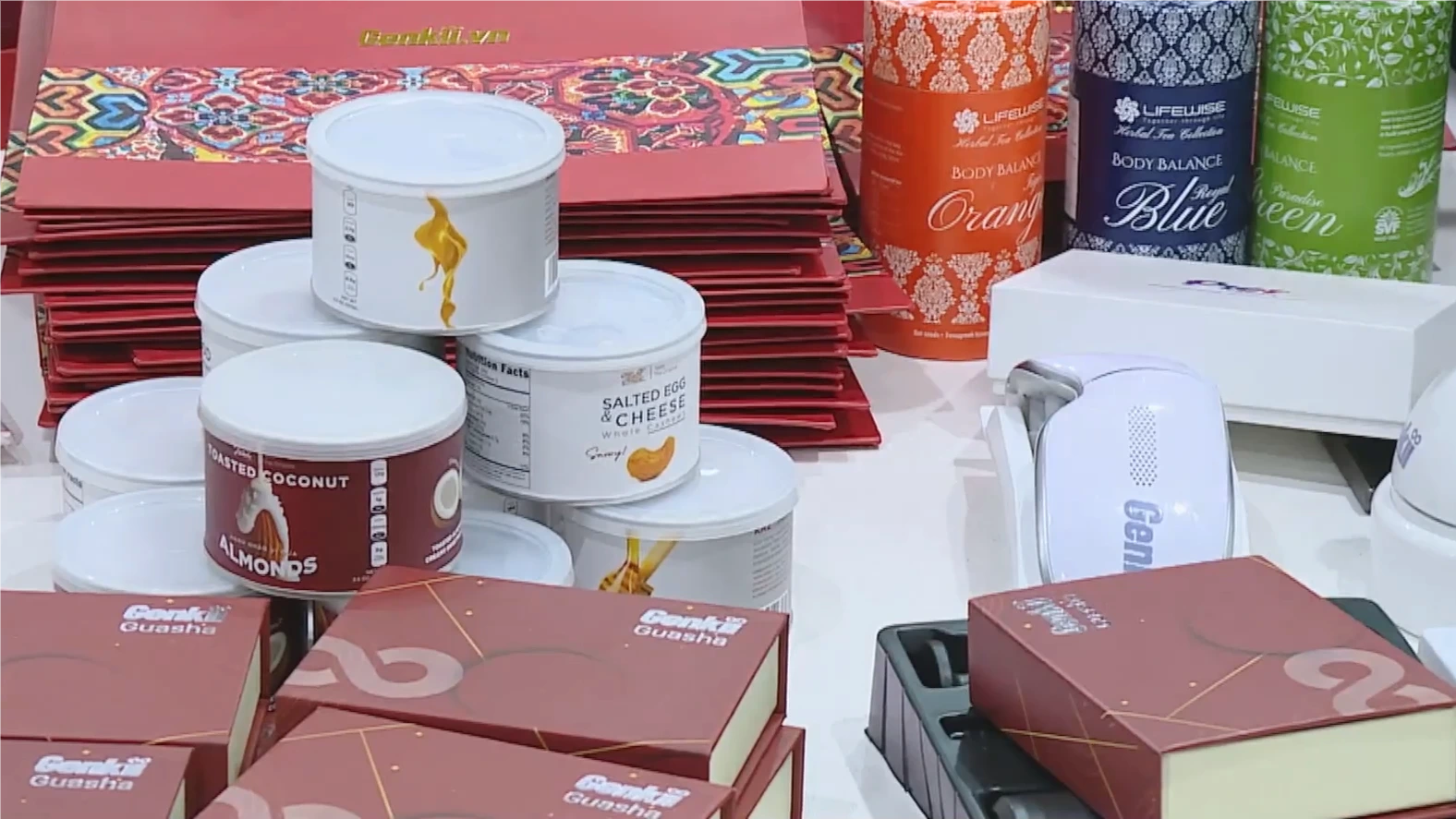 Giỏ quà Tết sức khỏe hút khách