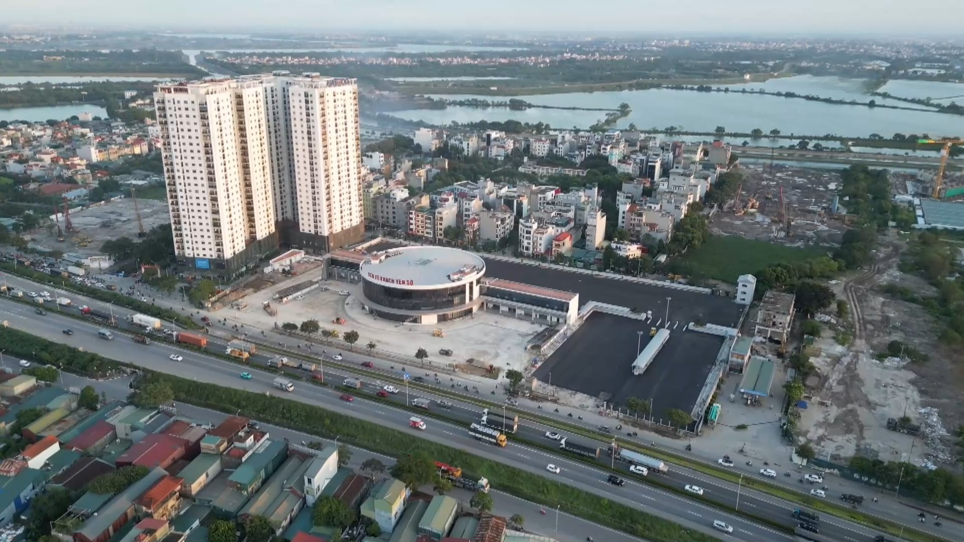 Bến xe Yên Sở gấp rút hoàn thiện, đưa vào khai thác