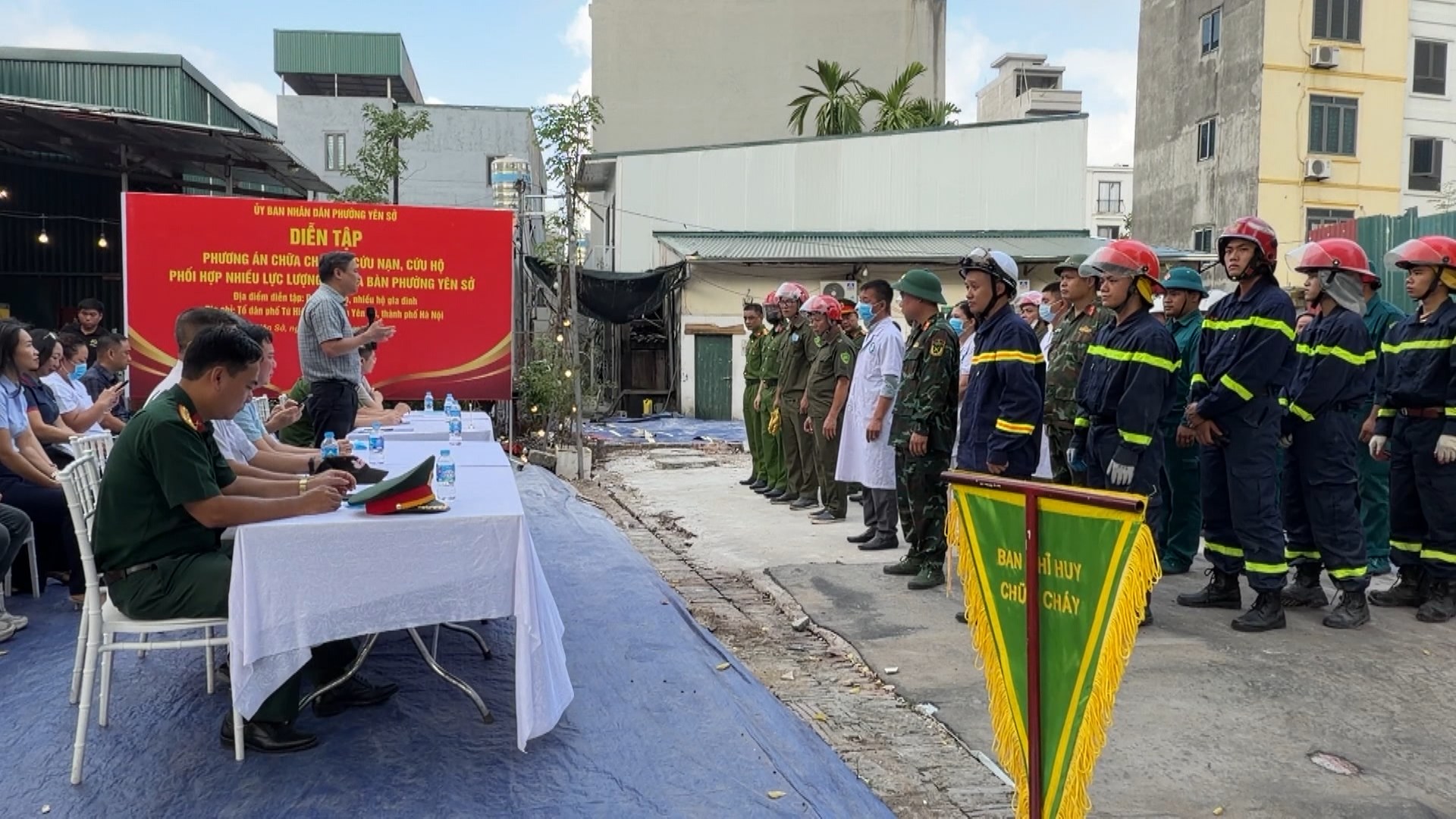 Phường Yên Sở nâng cao năng lực phòng ngừa cháy nổ