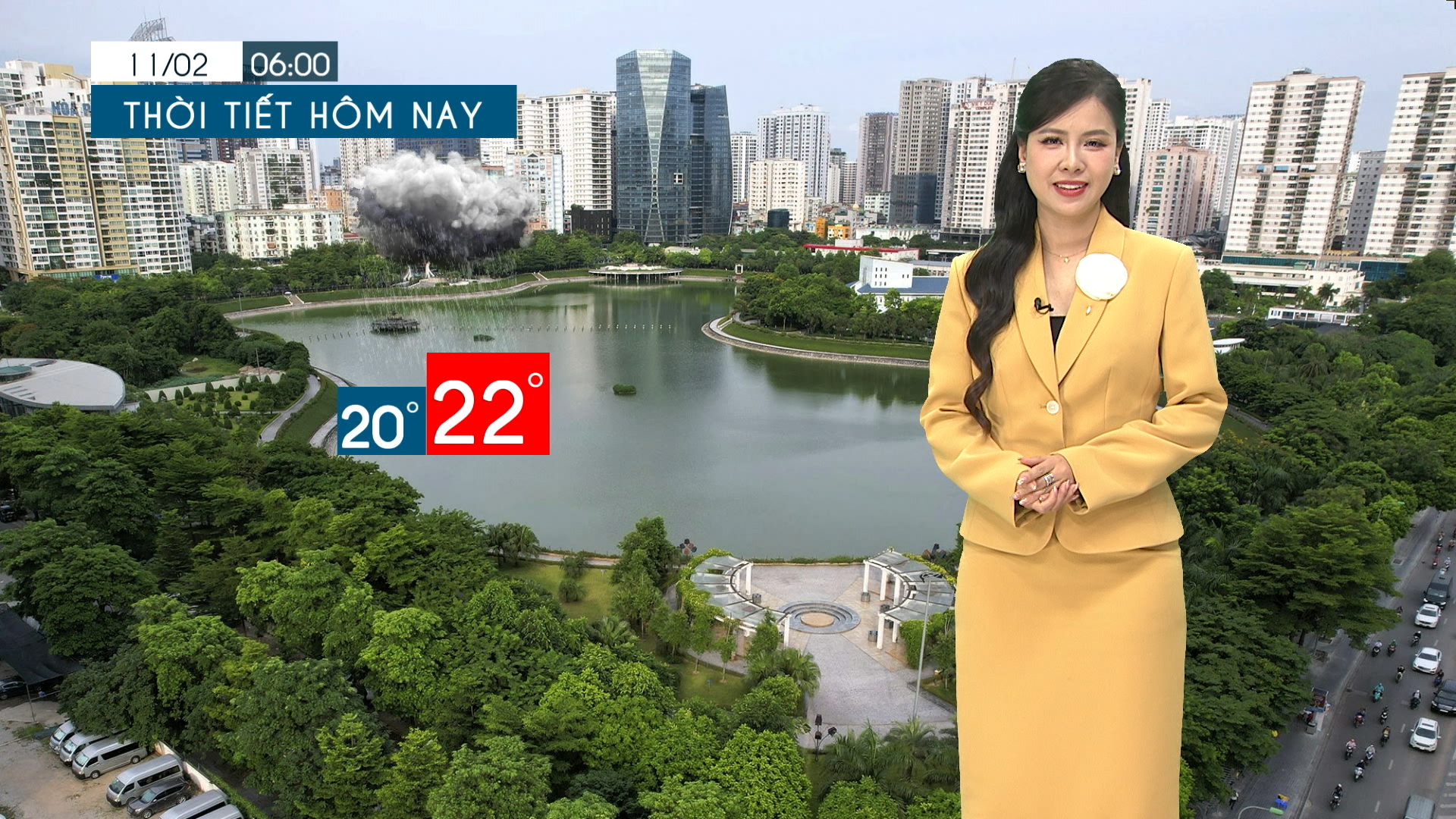 Dự báo thời tiết tối | 11/02/2026