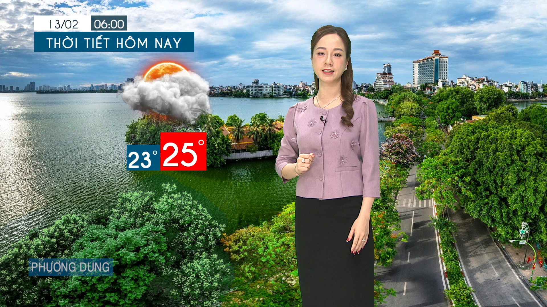 Dự báo thời tiết tối | 13/02/2026