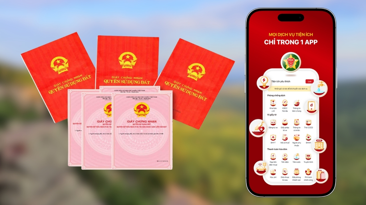 Sổ đỏ trên VNeID chính thức thay cho bản giấy