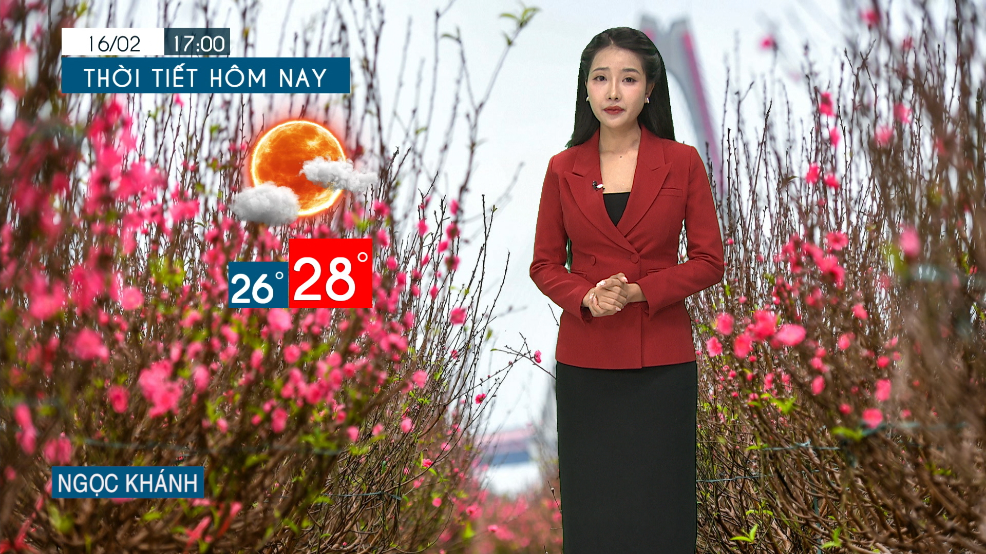 Dự báo thời tiết tối | 16/02/2026