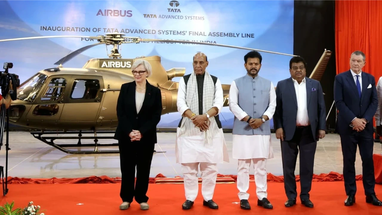 Pháp - Ấn Độ khánh thành dây chuyền lắp ráp trực thăng