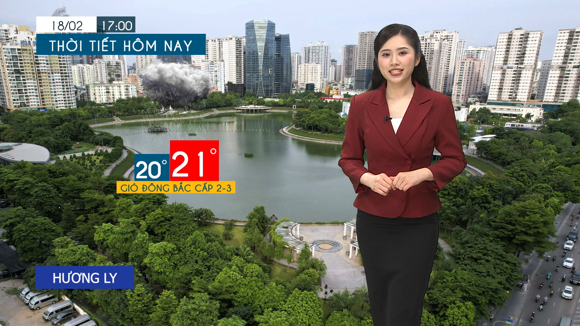 Dự báo thời tiết tối | 18/02/2026