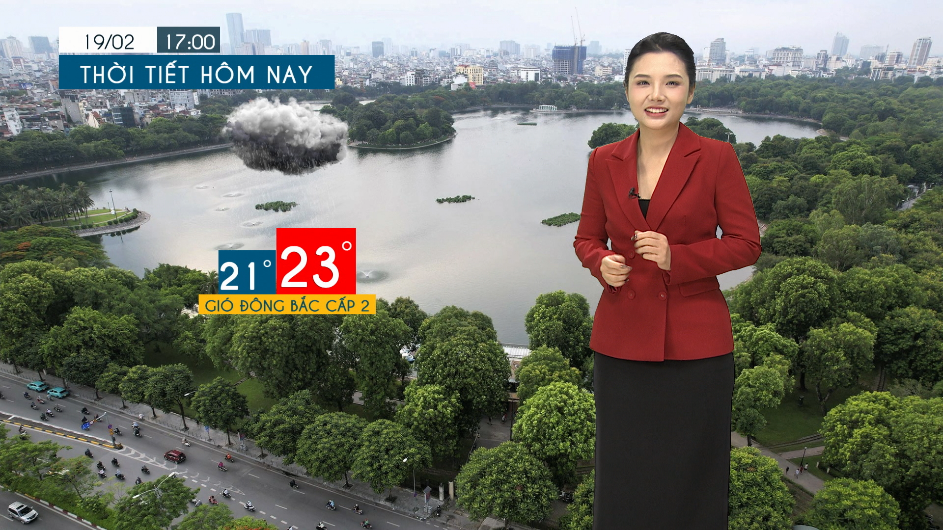 Dự báo thời tiết tối | 19/02/2026