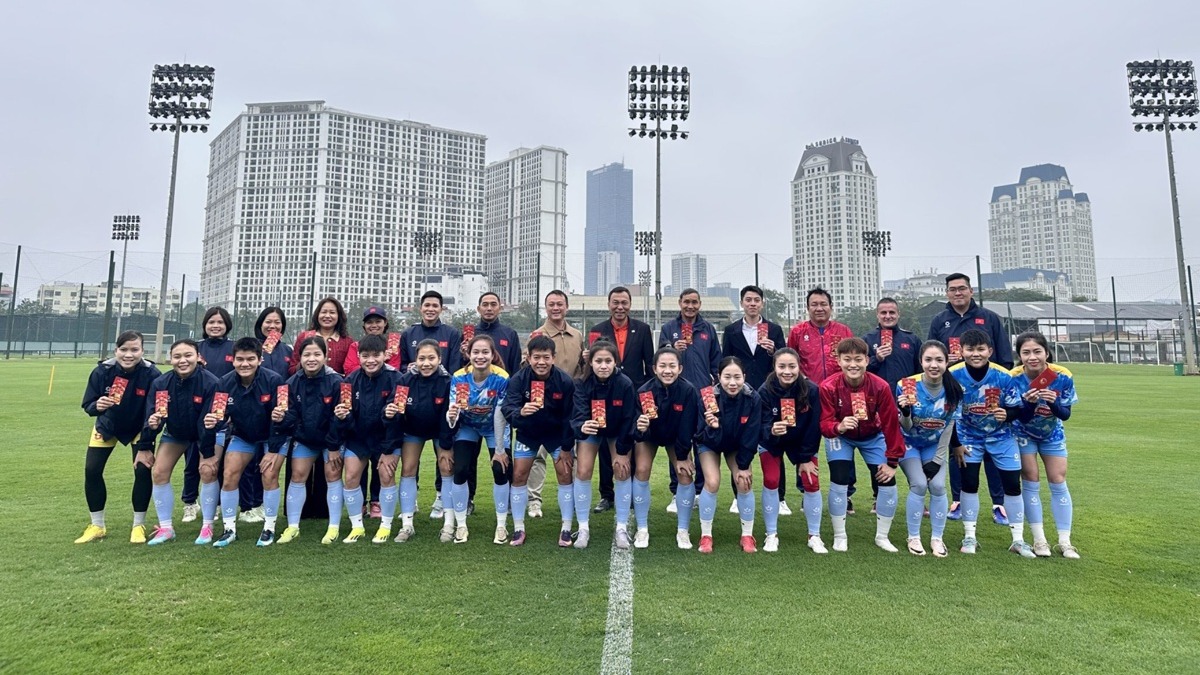 ĐT nữ Việt Nam tập luyện trở lại sau kỳ nghỉ Tết