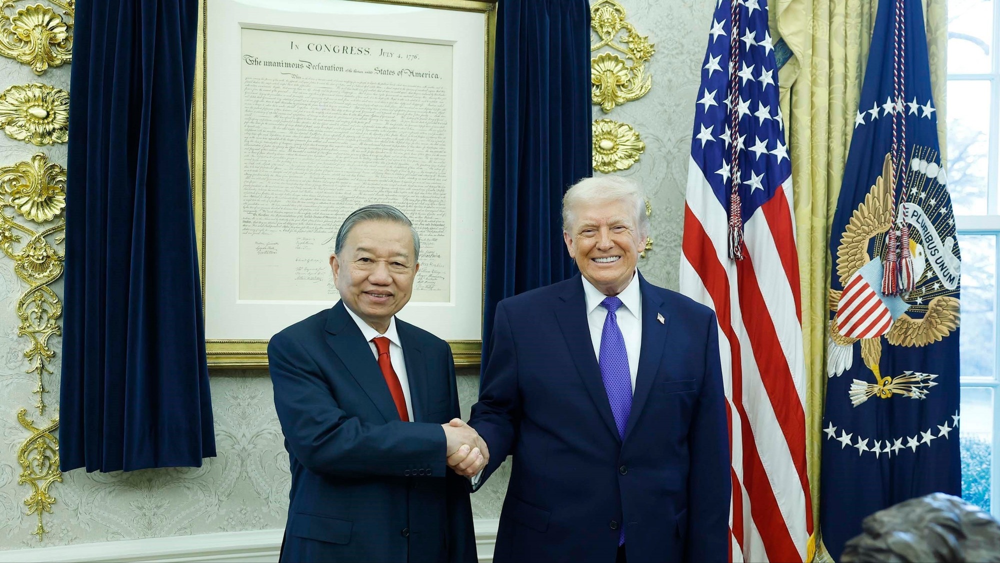 Tổng Bí thư Tô Lâm gặp Tổng thống Hoa Kỳ Donald Trump