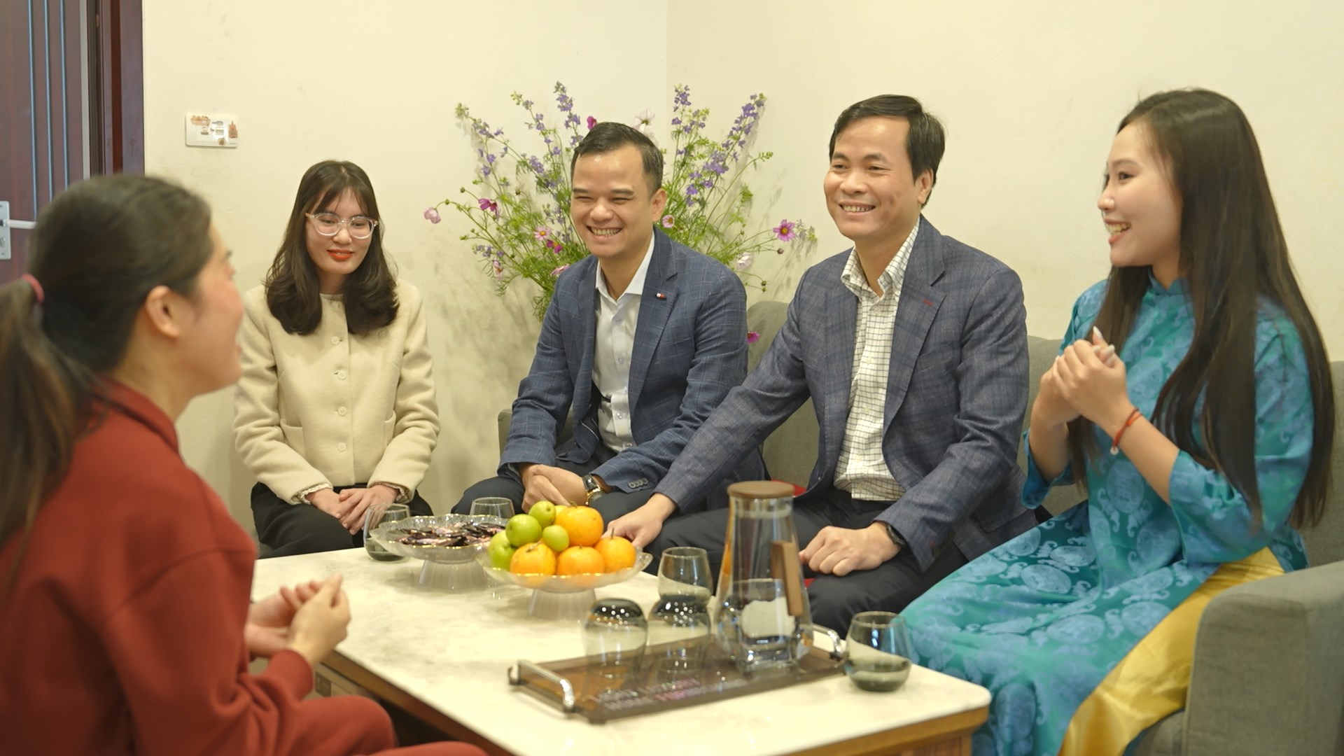 Mùa xuân tại khu nhà ở xã hội Viglacera