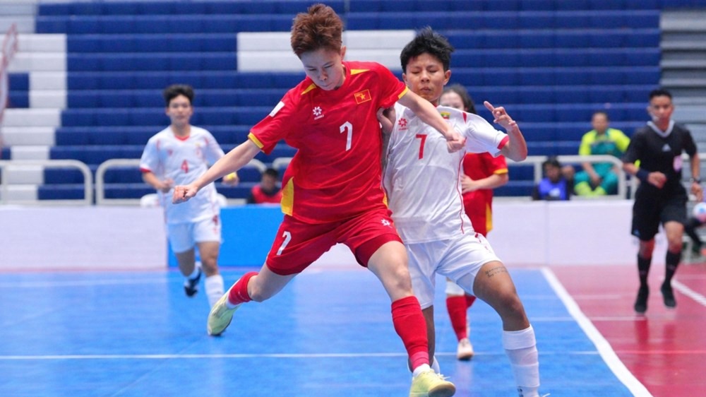 Tuyển futsal nữ Việt Nam vào bán kết giải Đông Nam Á