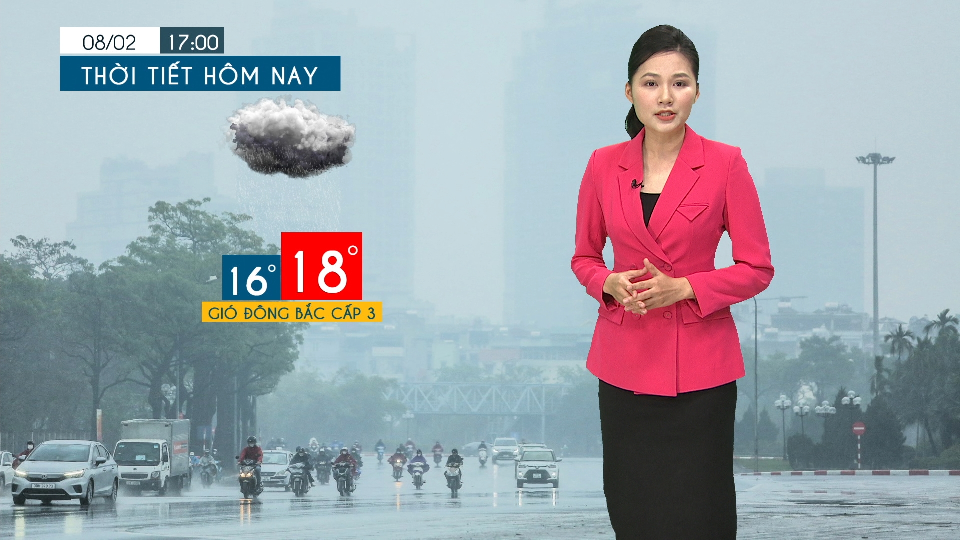 Dự báo thời tiết tối | 08/02/2026