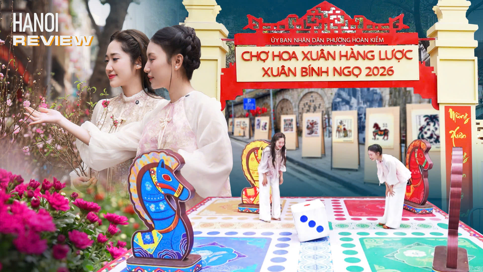 Chợ hoa Tết phố cổ 2026 có gì mới? | HANOI Review | 08/02/2026