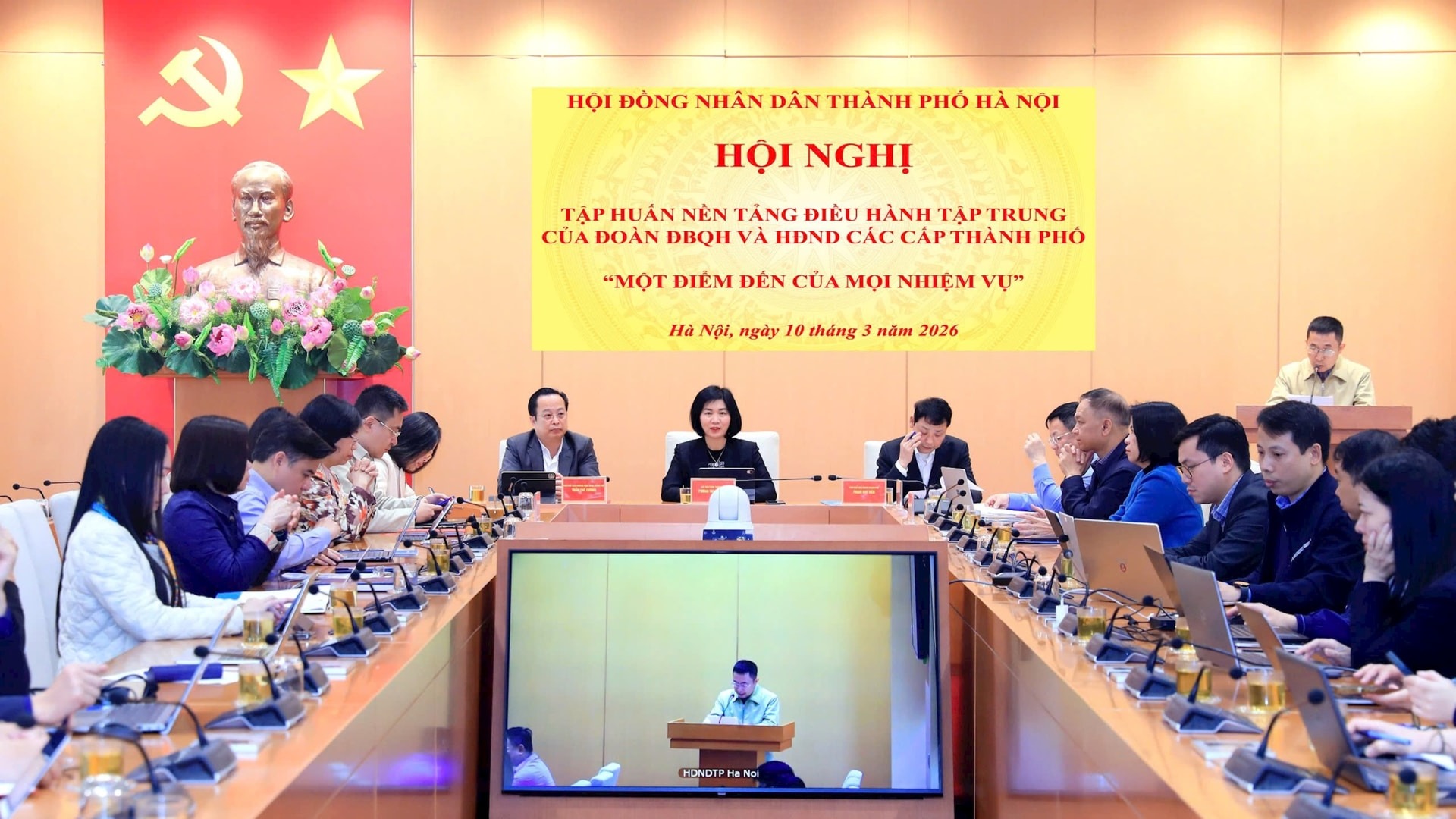 Hà Nội: Tập huấn Nền tảng điều hành tập trung của Đoàn ĐBQH và HĐND các cấp