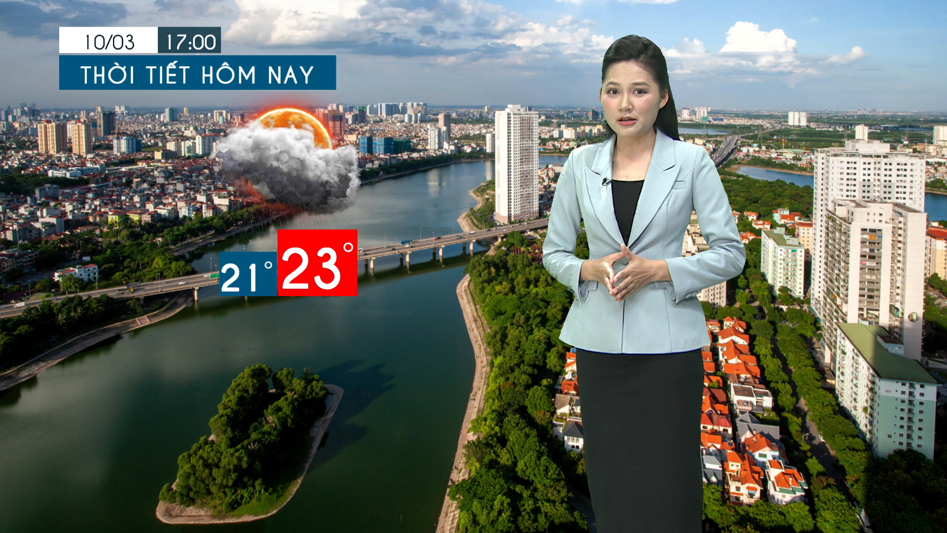 Dự báo thời tiết tối | 10/03/2026