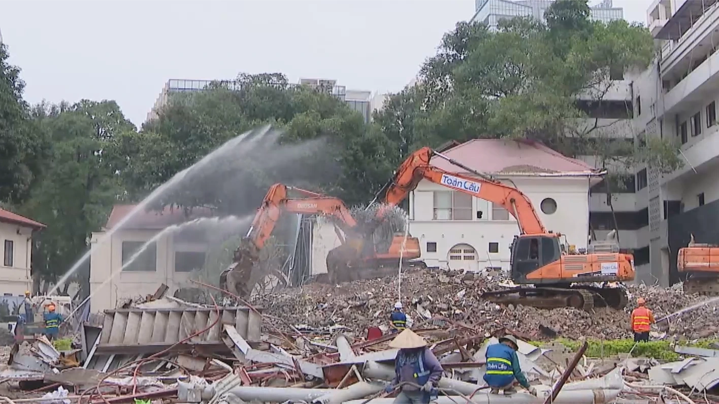 Hoàn thành phá dỡ phía Đông hồ Hoàn Kiếm vào cuối tháng 4