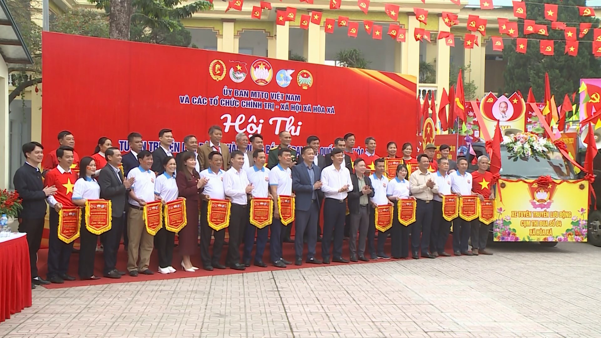 Hòa Xá tổ chức hội thi tuyên truyền chào mừng bầu cử