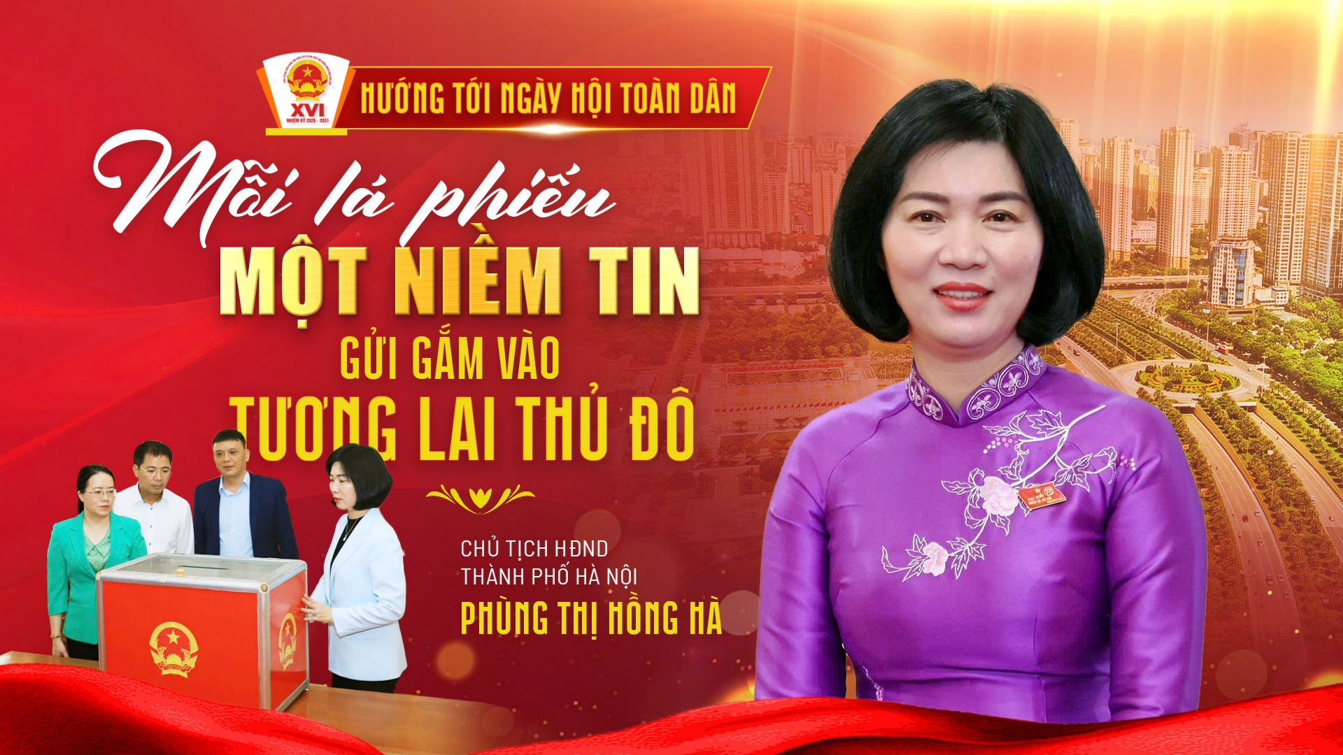 Mỗi lá phiếu - một niềm tin gửi gắm vào tương lai Thủ đô