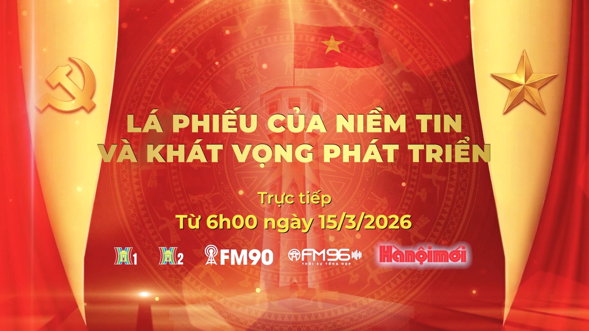 Cầu truyền hình Ngày hội non sông 'lá phiếu của niềm tin và khát vọng phát triển'