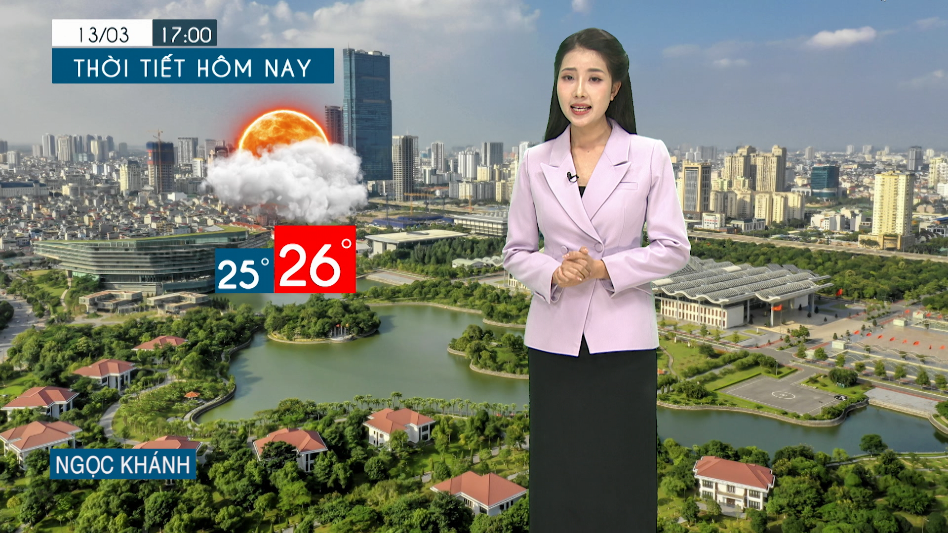 Dự báo thời tiết tối | 13/03/2026