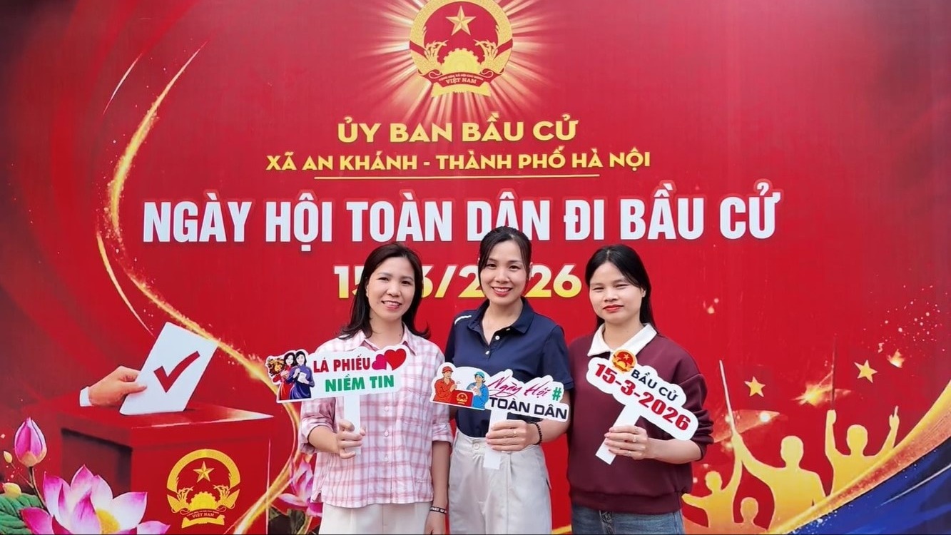 34 điểm check-in cho ngày bầu cử ở An Khánh