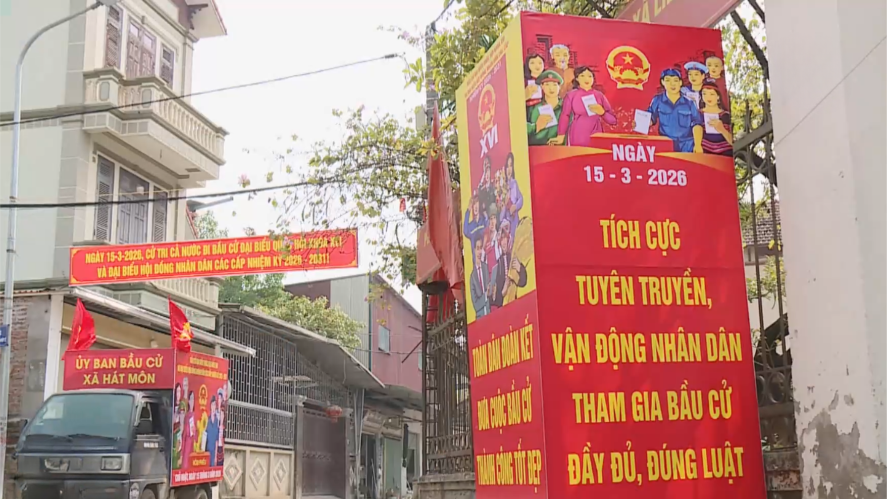 Cử tri xã Hát Môn háo hức chờ ngày hội non sông