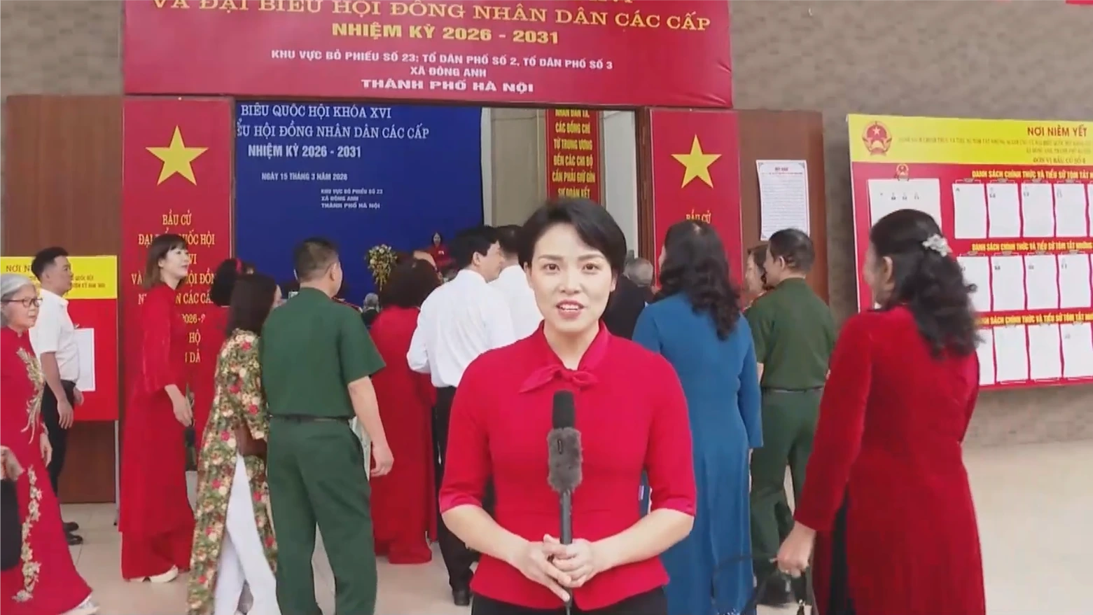 Không khí bầu cử tại các điểm cầu xã, phường ở Hà Nội